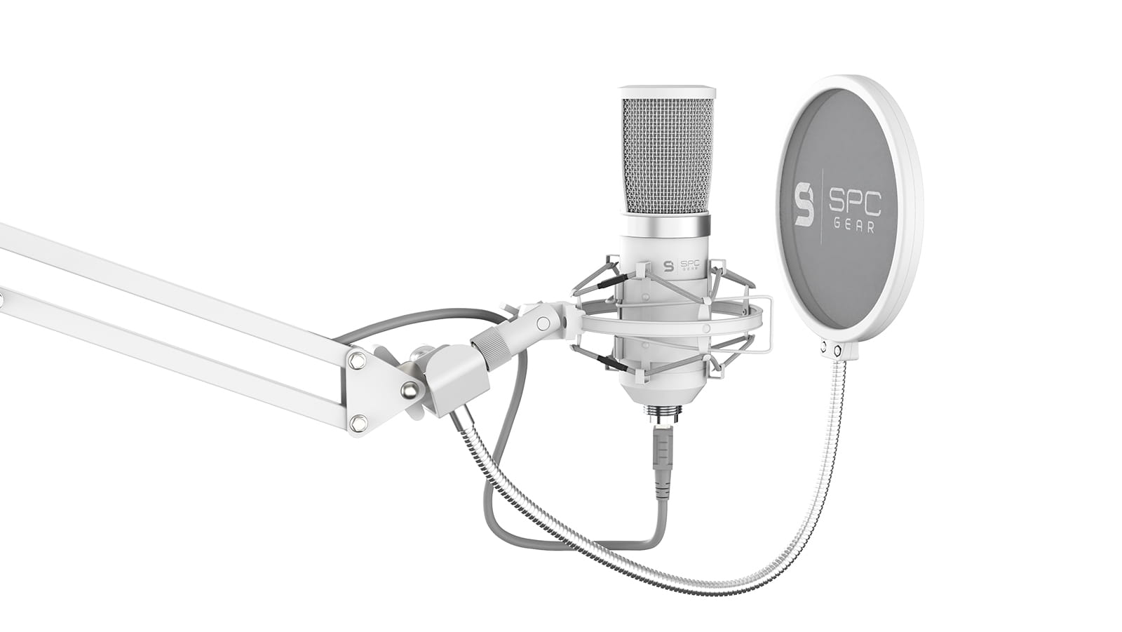 SPC Gear SM950 Onyx White Streaming